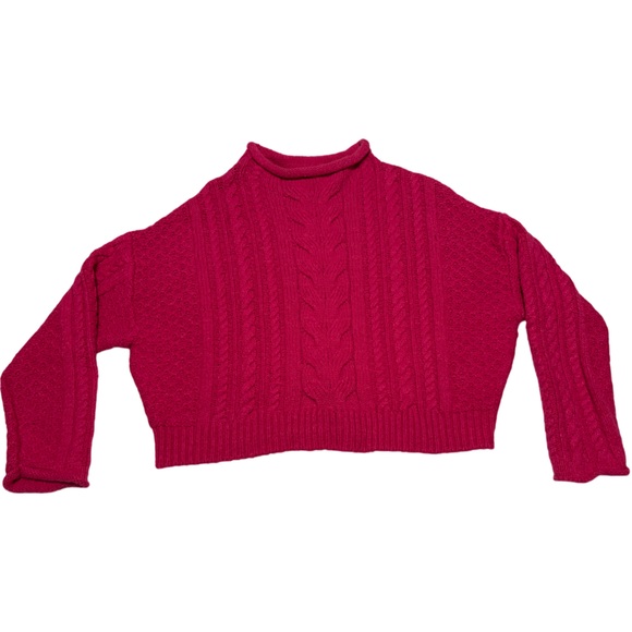 Pilcro from Anthropologie pink cable sweater. Size M. NWOT! - Picture 9 of 14
